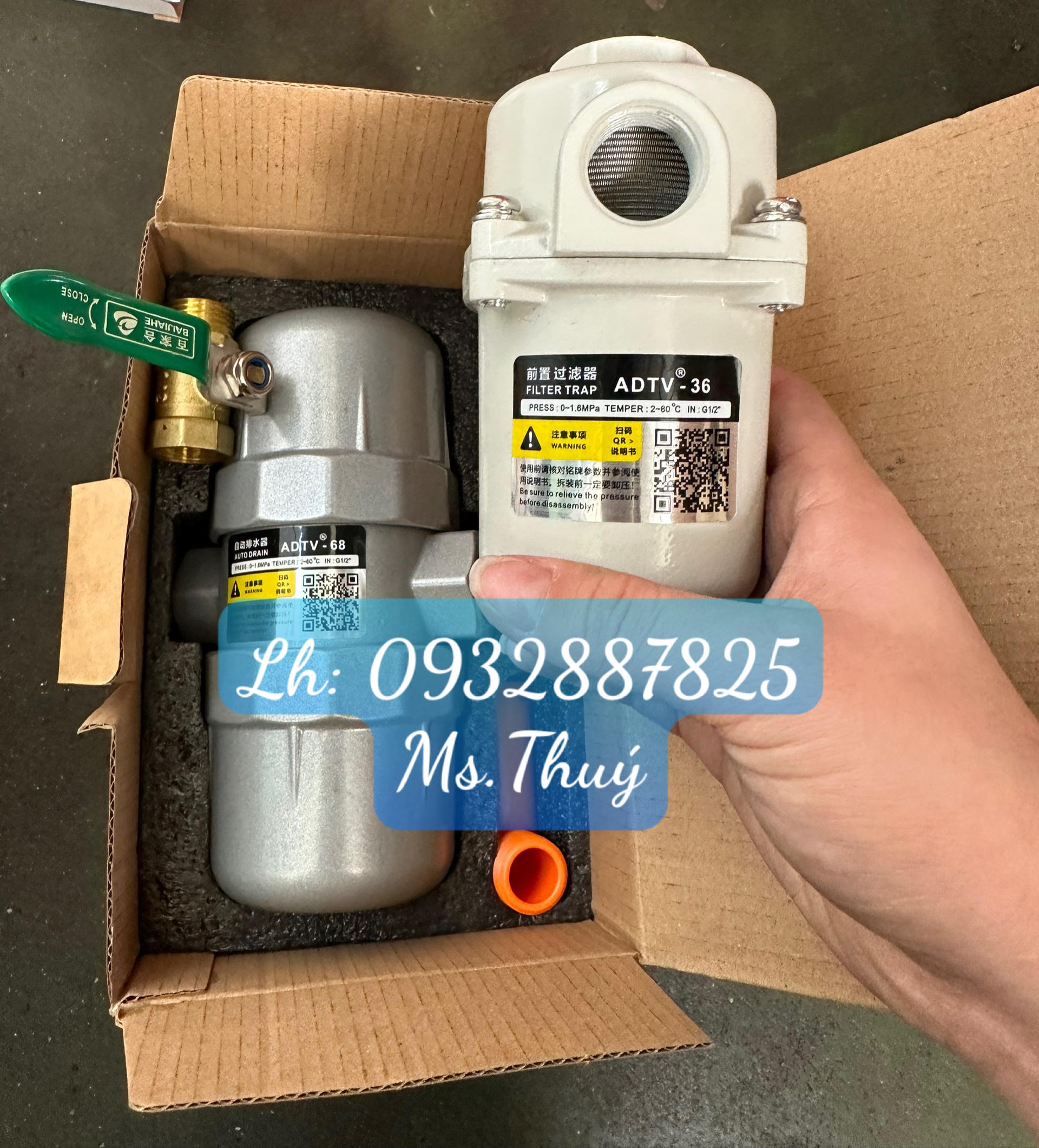 Bộ phao xả nước đáy bình chứa khí ADTV-36/ADTV-68